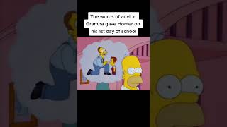 Bart's first day of school #shorts #simpsons #funny #comedy #homersimpson