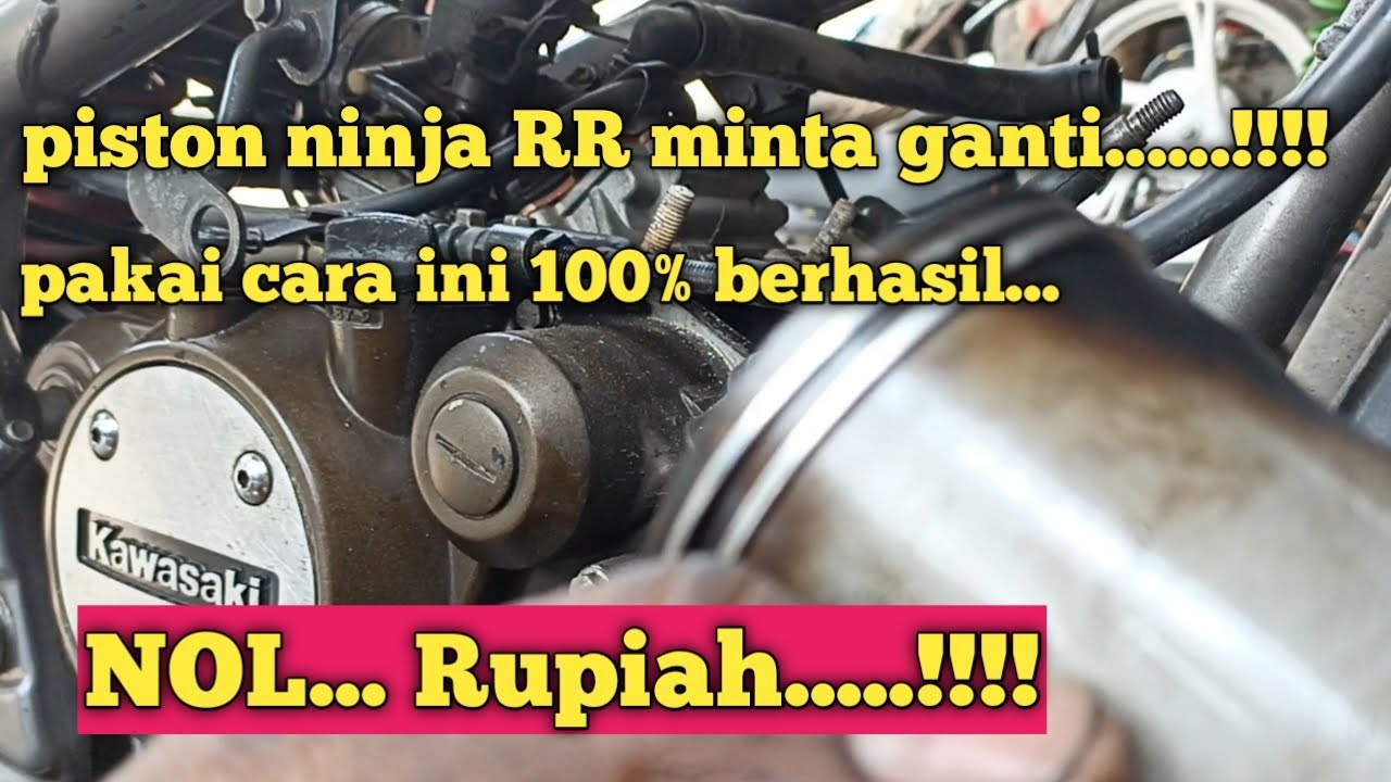 CARA ATASI SUARA KASAR PADA MESIN NINJA RR 2TAK ||100% berhasil masin halus dengan biaya nol Rupiah