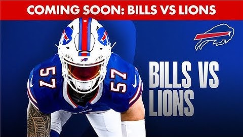 Buffalo Bills Week 15 Matchup Vs. The Detroit Lions!