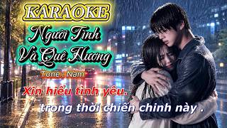 Details KARAOKE NGƯỜI TÌNH VÀ QUÊ HƯƠNG - Tone : Nam || ST : Trịnh Lâm Ngân . Guide