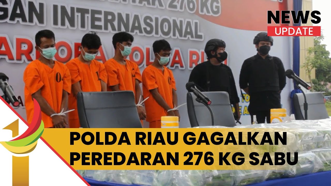 Disimpan Di Tumpukan Kelapa, Polda Riau Gagalkan Peredaran 276 Kg Sabu Dari Malaysia