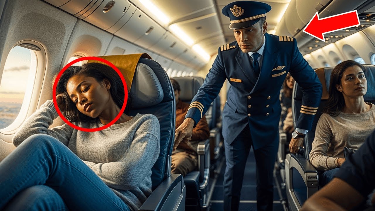 Black Woman Slept On The Plane – Until The Captain Asked TERRIFIED: "Any Fighter Pilot On Board?"