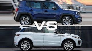 Player Profile 2019 Jeep Renegade vs 2018 Land Rover Evoque Technical Specifications