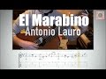 Cómo tocar "El marabino" de Antonio Lauro (tab y partitura) guitarbn