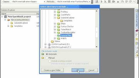 PHPEdit Solution explorer tutorial