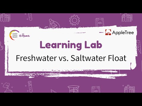 Freshwater vs. Saltwater Float Learning Lab