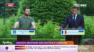 Emmanuel Macron réaffirme son soutien à l'Ukraine