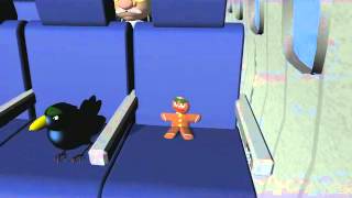 The Bird Flies With The Gingerbread Man.