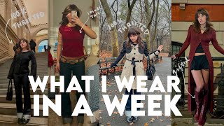 what i wear in a week ( thrifted version) living in nyc