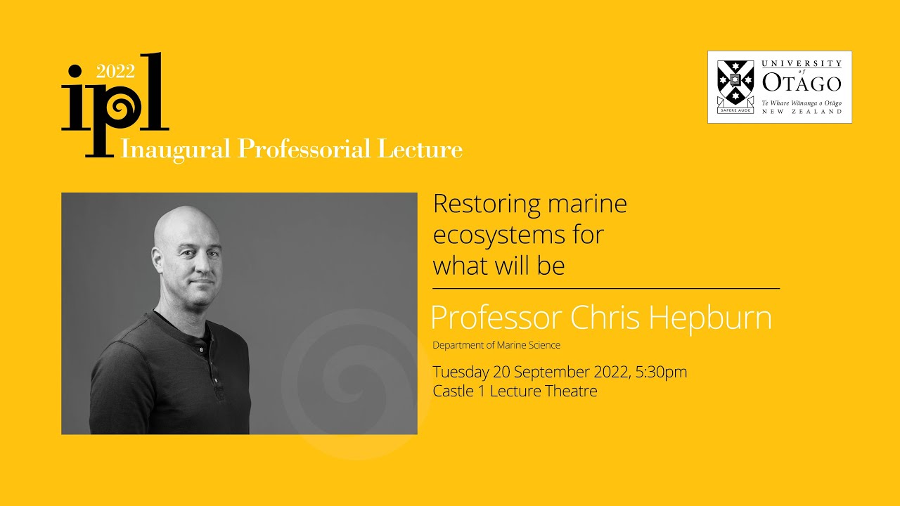 Inaugural Professorial Lecture | Professor Chris Hepburn