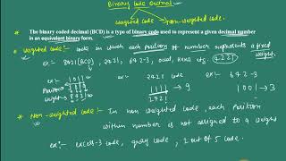 weighted and non weighted code
