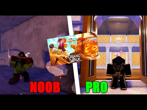 I Went From NOOB to PRO in 24 HOURS in GRAND BLUE | NEW Roblox RPG...