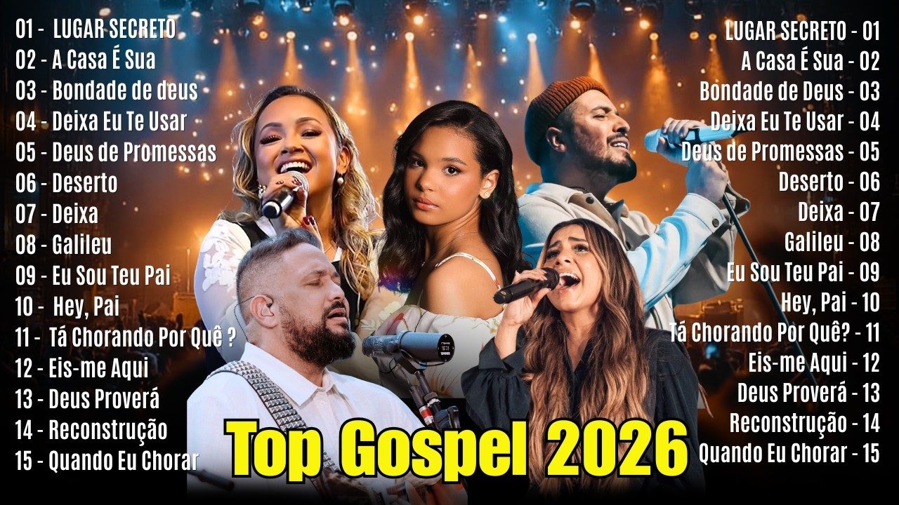 Louvores de Adoração 2026, Nova Hinos Evangélicos, LOUVORES Gloria Deus Lindos,Hinos Musica Gospel