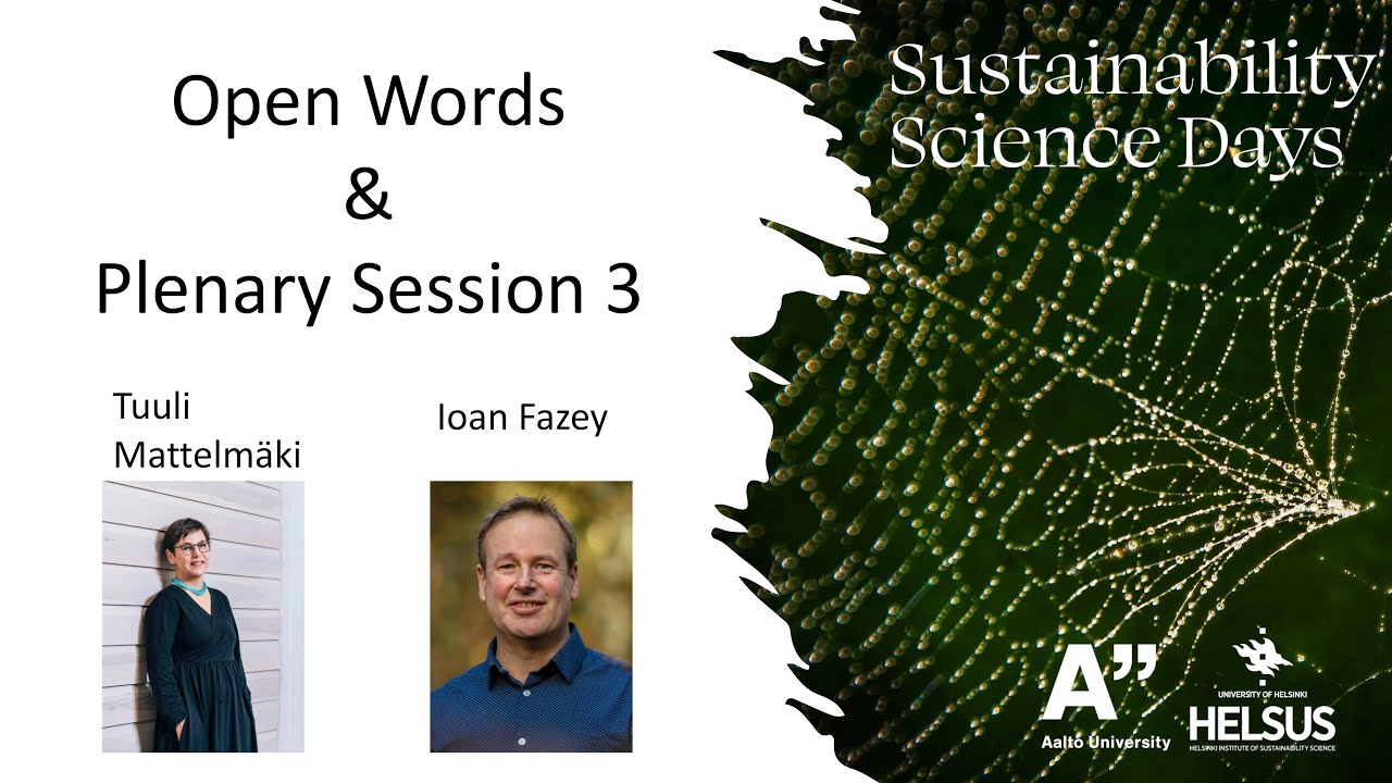 Opening Words and Plenary 3 - SSD 2023, Thursday, May 25, 2023