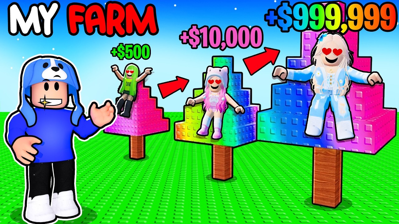 Growing INFINITE Trees for UNLIMITED MONEY To RIZZ GIRLS in Roblox...
