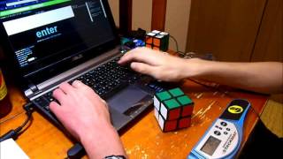 2x2 avg of 12: 2.34 (1.77 best of 5) with Stackmat