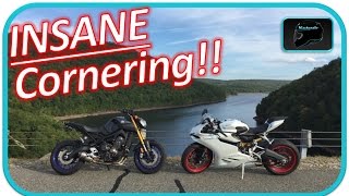 Ducati Panigale Chasing Yamaha Fz-09