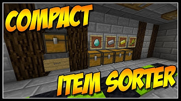 Minecraft Tutorial - Compact Automatic Item Sorter - Minecraft 1.13+