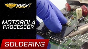 Motorola processor soldering - how to do it correctly?