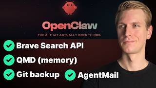 OpenClaw USEFUL Setup (Brave Search, QMD, Git Backup, AgentMail)