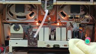 Digitaal afstemoog, simulatie beeld van een 6T5 buis.