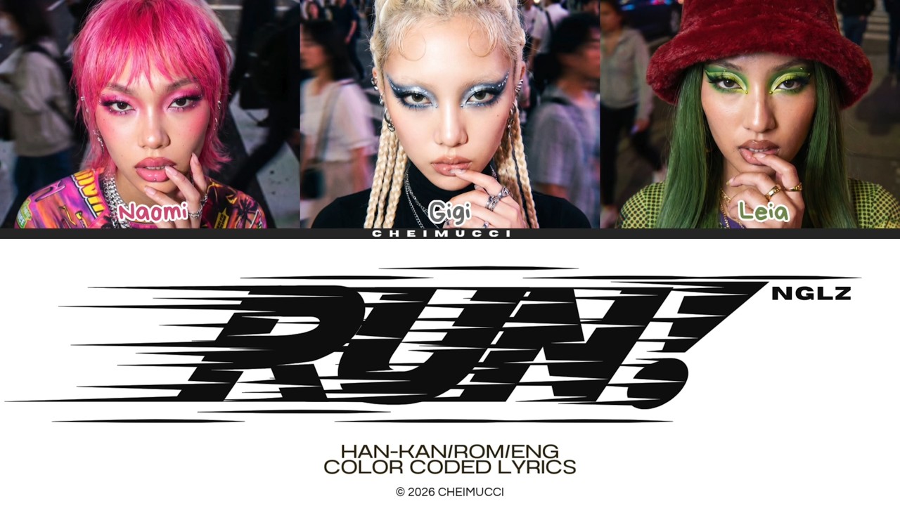Watch NGLZ (엔젤즈) 'RUN!' COLOR CODED LYRICS on YouTube Watch NGLZ (엔젤즈) 'RUN!' COLOR CODED LYRICS on YouTube