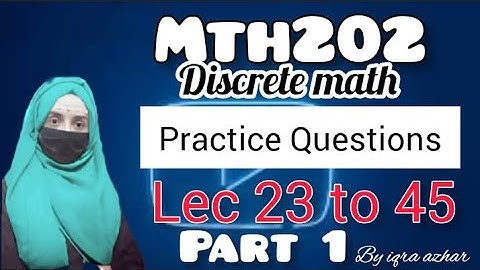 Mth202 Practice Questions Lecture23 to 45 ||Part 1||#mth202 #practicequestions #2023