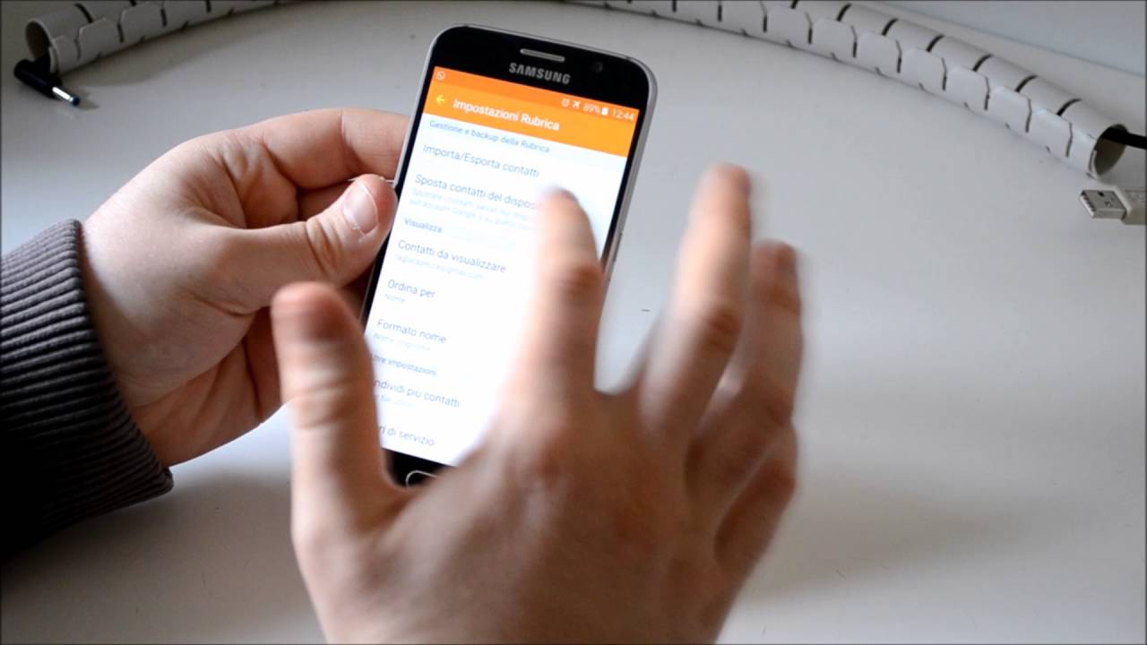 Come Copiare Rubrica Samsung su Sim