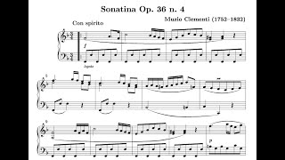 Clementi Piano Sonatina Op. 36 No. 4 in F Major - Complete All Movements