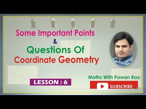 Questions Of Co-ordinate Geometry(LESSON -6 ) In Hindi & English  - Problems & Solutions for SSC