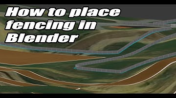 How to Place Continuous Fencing in Blender