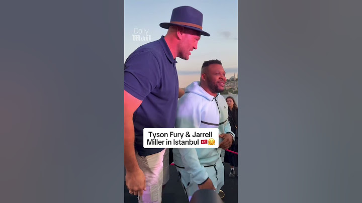 Tyson Fury was pleased to bump into Jarrell Miller 🤣 🤗 #boxing #tysonfury #jarrellmiller #turkey