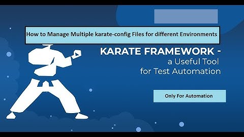 How to manage Multiple Karate-Config files for Environment Variables - 6