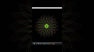 Draw Sunflower like design in python by using turtle graphics | #python #coding #shorts #shortvideo