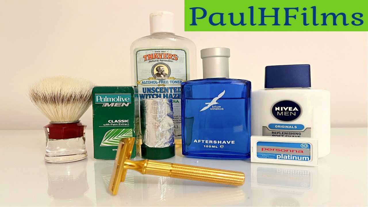 Gillette Tech DE Razor | Palmolive Shaving Soap - YouTube