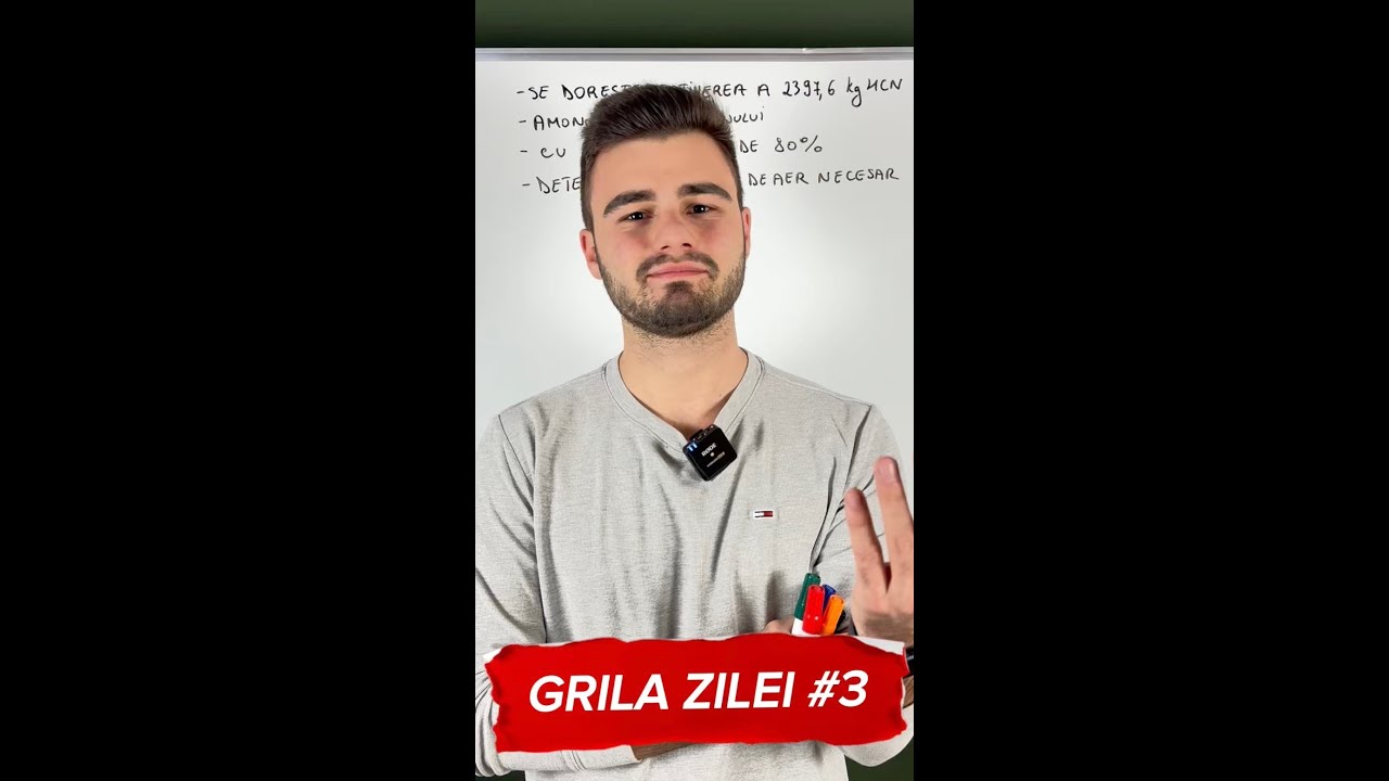 Cum Determinăm Volumul de Aer în Procesul de Amonoxidare? | Grila Zilei #3