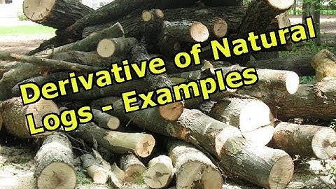 Derivatives of Logarithmic Functions: Examples