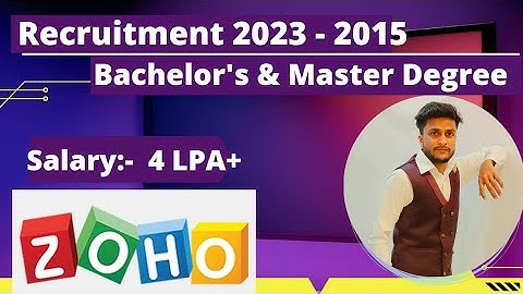 Zoho Mass Hiring For 2023 2022 2021 2020 -  2015 Batch | Zoho Recruitment 2023 | Zoho Off Campus