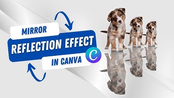 Mirror reflection effect #canva #canvatutorial #canvatipsandtricks #creativeonlineacademy