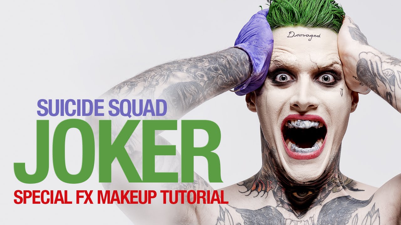 Suicide Squad Joker Special Fx Makeup Tutorial YouTube
