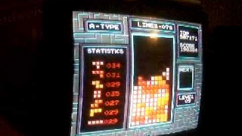 NES Tetris no next box most tetris in a row