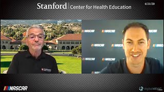 NASCAR champion Joey Logano asks COVID-19 questions, gets answers from a Stanford Expert