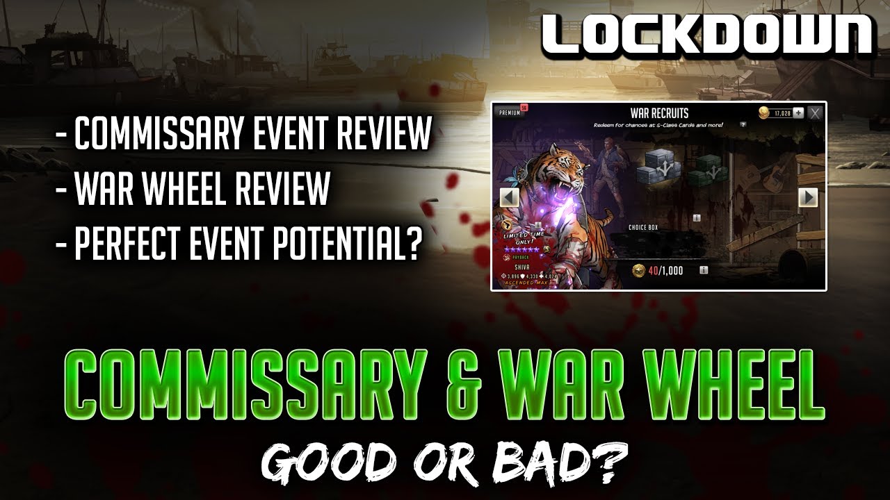 TWD RTS: Commissary & War Wheel, Good OR Bad? The Walking Dead: Road to Survival Review