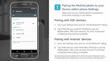 MobileLabeler- Pair Your Device