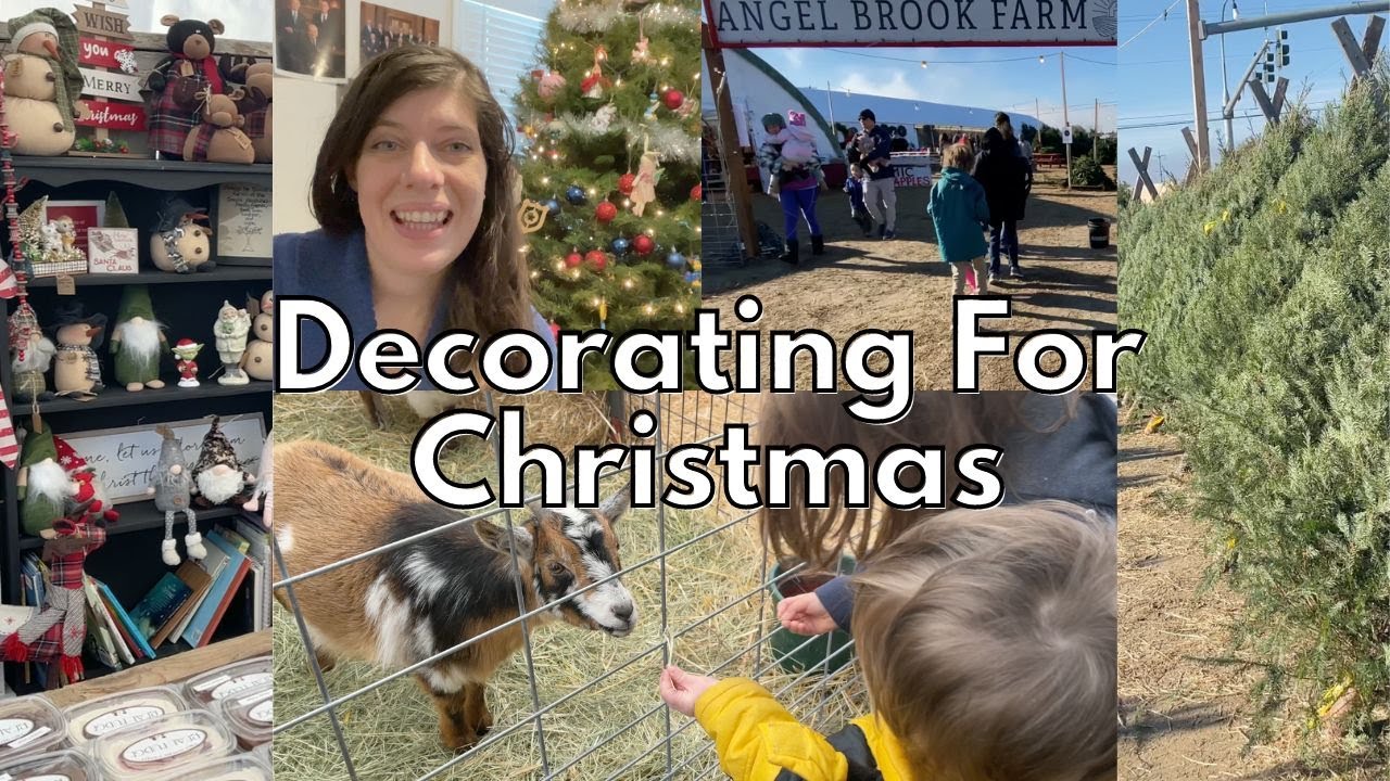 CHRISTMAS DECORATE WITH ME Tree Farm, Petting Zoo & Christian