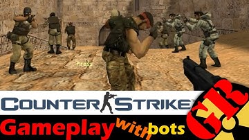 Counter-Strike v1.6 gameplay with Hard bots - Dust 2 - Terrorist