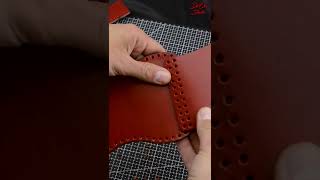 Luxury Red Leather Violin Bag