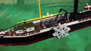 Fulton's Clermont Side Wheel Powered Steamboat Kit for sale online 