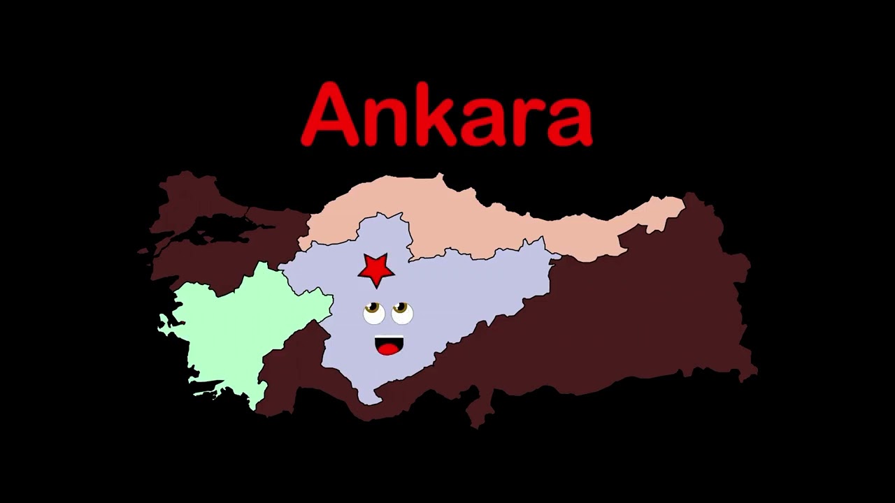 The 7 Regions and Capitals of Turkey | Countries of Europe and Asia For Kids | Dan Holdren