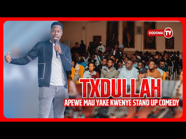 TX DULLAH APEWE MAUA YAKE]AKUTANA NA MJOMBA WAKE LIVE KWENYE JUKWAA LA COMEDY SERIES DODOMA class=